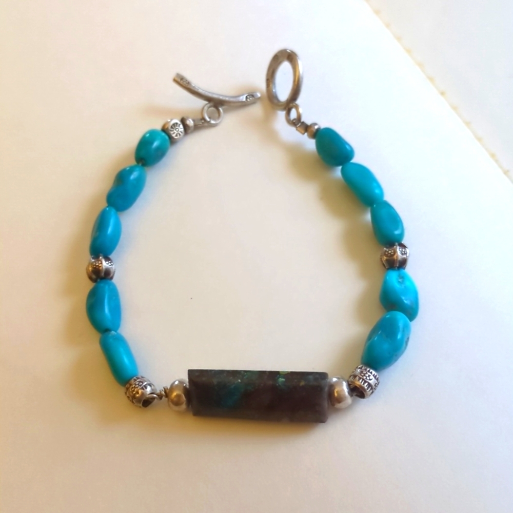 Handmade turquoise bracelet
